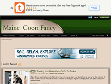 Tablet Screenshot of mainecoonfancy.com